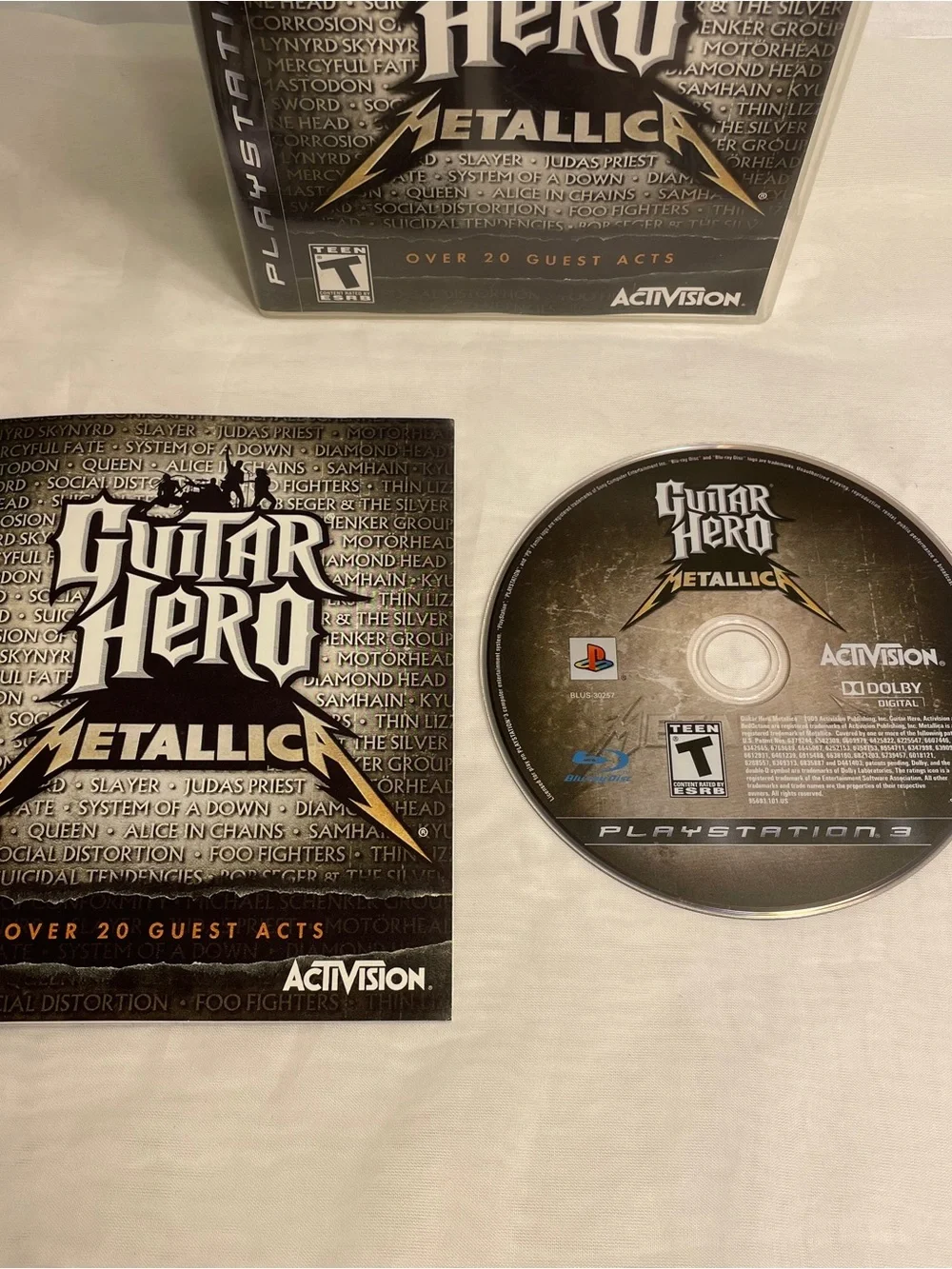 Guitar Hero: Metallica (Sony PlayStation 3 PS3, 2009) PS3 Complete Tested Works